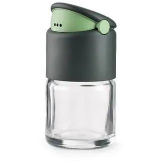 LéKué Basic-Gewürzdosen-Set grau/transparent 4-teilig