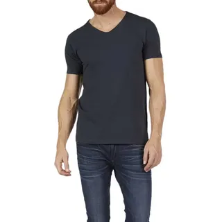 Petrol Industries Kurzarm-t-shirt Mit V-ausschnitt 2 Einheiten - Deep Navy - XL