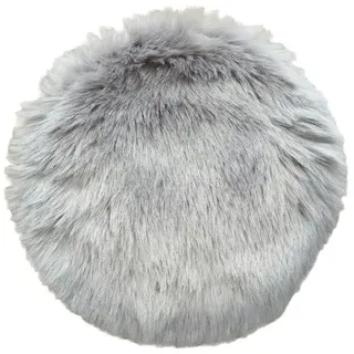 Sitzkissen Fell grau Ø 35 cm