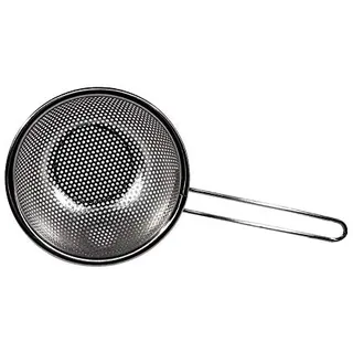 Küchenzubehör Sieb aus Stahl mit Griff 16,5 cm