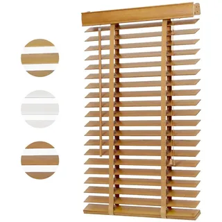 Sekey Holzjalousie 50 mm 80 x 220 cm Buche