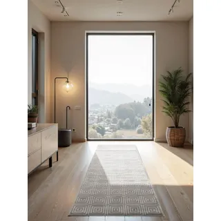 ELLE DECORATION Tourmaline - Moderner Wohnzimmerteppich, Kurzflor Läufer, Hoch-Tief Effekt, Flur, Glanz