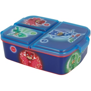 Stor Pj Masks Sandwichmaker mit 3 Fächern für Kinder, Lunchbox für Kinder, Snackbox, dekoriert