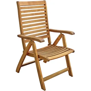 Dehner Klappsessel Macao, ca. 106 x 62.5 x 67 cm, aus FSC® - zertifiziertem Akazienholz, natur