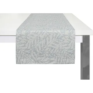 Tischläufer WIRTH "Gospic" Gr. 1, blau, B:150cm L:40cm, Baumwolle, Polyester, Tischdecken, Tischläufer