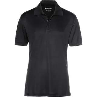 4PROTECT® UV-Schutz-Poloshirt MADISON Schwarz XS - Schwarz