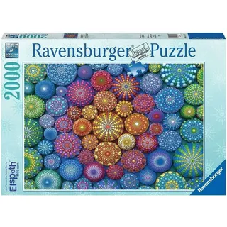 RAVENSBURGER Regenbogen Mandala Puzzle 2000 Teile
