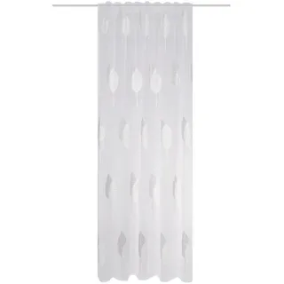 HOME WOHNIDEEN Schmidt Fertiggardine Alavaro 140 x 245 cm Polyester Grau