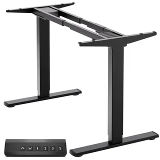 ONKRON Höhenverstellbares Schreibtisch Gestell 2 Motoren 100 kg 120 x 70 cm