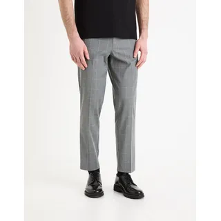 Celio Karierte 24-Stunden-Hose von Gochecko 46 - Grau