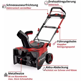 Einhell Akku Schneefräse GP-ST 36/53 Li E BL solo