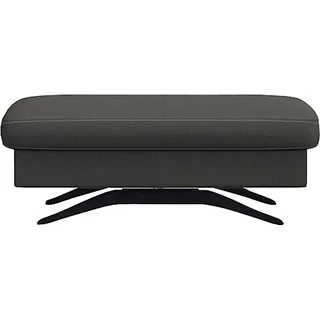 FLEXLUX Pouf »Glow Sitzhocker, Polsterhocker«, Hocker mit Stauraum, Fuß schwarz, grau