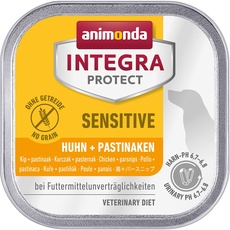 Bild von INTEGRA PROTECT Sensitive Huhn + Pastinaken (11 x 150 g), Hunde Diätfutter bei Futtermittelallergie, sensitives Hundefutter für allergische Hunde, Nassfutter für Hunde ohne Getreide