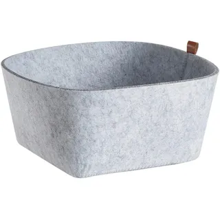 Justinus Universalkorb , Hellgrau , Textil , quadratisch , 22x12x22 cm , Ordnen & Aufbewahren, Dekoboxen & Aufbewahrungsboxen, Regalboxen & Stehsammler