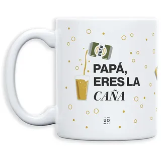 UO Tasse mit Aufschrift Papa, du bist der Schilf, Geschenk für Väter, originelles Vatertagsgeschenk, unsichtbarer Freund, 350 ml, Keramik