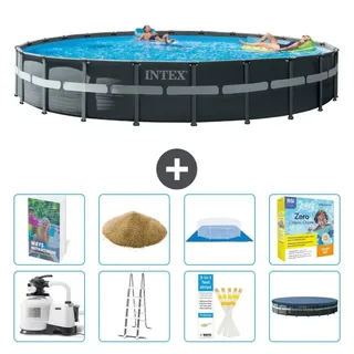 Ultra XTR Pool Rund - 732x132 cm - 7-teilig S692 - Grau