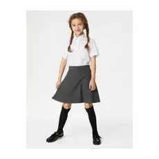 M&S Collection Jupe-culotte en jersey, idéale pour l'école (du 2 au 18ans) - Grey, Grey - 14-15