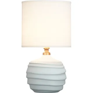 Fine Asianliving Chinesische Tischlampe Porzellan mit Lampenschirm E27 Orientalische Tischleuchte Keramik Nachttischlampen Schlafzimmer Wohnzimmer - Weiß