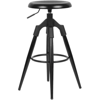 Mid.you Barhocker , Schwarz , Metall , konisch , 53x72x53 cm , Sitzfläche 360° drehbar , Esszimmer, Stühle, Hocker