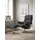 Relaxsessel Mayfair Mikrofaser 92 x 103 x 79 cm Grau mit Hocker