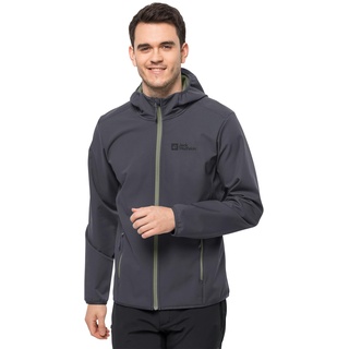 Jack Wolfskin Herren BORNBERG Hoody M Softshelljacke, Ebony, XXXL