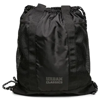 URBAN CLASSICS Recycled Polyester Multifunctional Gymbag black one Size