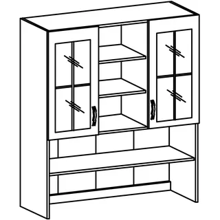 Buffet Schrank Neu Esszimmer Schränke Landhaus Anrichte Wandschrank Holz Neu - Weiß