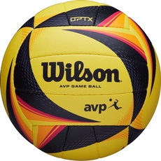 Bild Volleyball OPTX AVP GAME BALL, Beach-Volleyball, Offizielle Größe, gelb/schwarz, WTH00020XB
