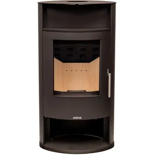 Justus wasserf. Kaminofen | Island Aqua 2.0 |10 kW| Stahl Schwarz