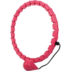 Belle Vous Rosa Hula Hoop mit Gewicht Kugel & 28 Abnehmbaren Gliedern - Hula Hoop mit um 360 Grad Drehbarem Gewichtsball - Anfänger Hula Hoop Reifen Erwachsene für Gewichtsabnahme & Taillentraining