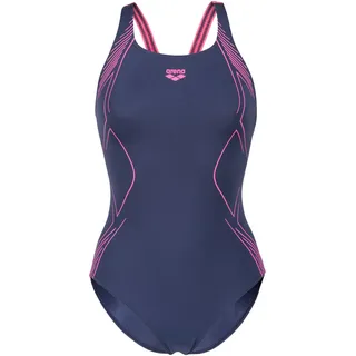 Arena Damen Badeanzug GRAPHIC SWIMSUIT SWIM PRO BACK 011182-790 40 - Navy-Shocking Pink - 40