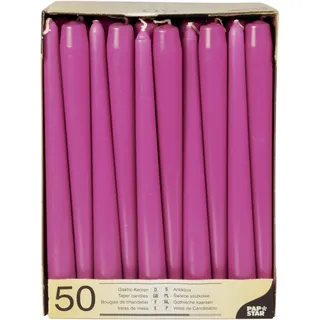 Papstar Leuchterkerzen 50 St. fuchsia
