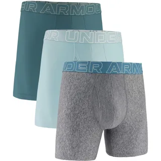 Under Armour TECH-SOLID Boxershorts Enamel Blue S 3er Pack