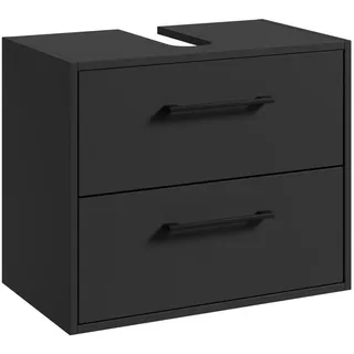 Badplaats Waschbeckenunterschrank Florence 60 x 50 cm Schwarz Matt