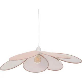 Atmosphera | Hängelampe - Flower Petal - Pastellfarben - Niedlicher Blumendesign für Kinderzimmer und Wohnzimmer - Kinderlampe - Weiß, Rosa