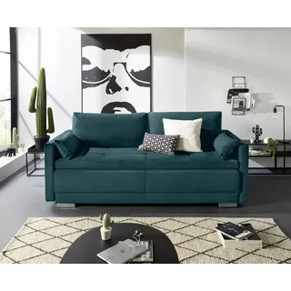 OTTO home Schlafsofa Mikrofaser 2,5-sitzig Blau