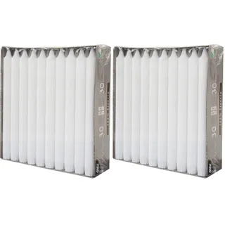 30 Kronkerzen, Ø 2,2 cm, 24 cm, weiss, aus 100% Stearin, Papstar 86416, Weiß (Packung mit 2)