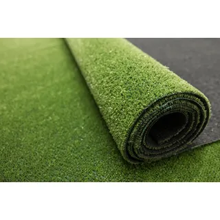 Kunstrasen Ascot New Rasenteppich für Garten Balkone Terrassen Wintergärten 300x500 cm - Höhe: 5 mm Wasserdurchlässig Grün Artificial Grass, Outdoor Kunstrasen Rollrasen mit Meterware