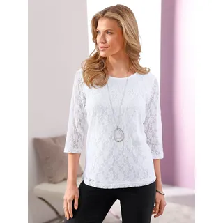 Classic Basics Spitzenshirt »Spitzenshirt« 1 Stk. tlg., weiß