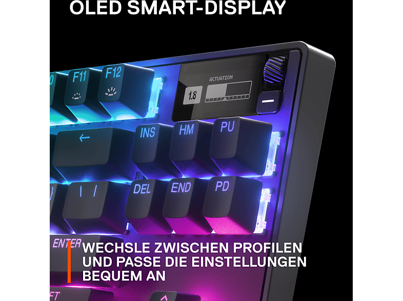 Bild von Apex Pro TKL Wireless 2023, OmniPoint 2.0, USB/Bluetooth, DE (64868)