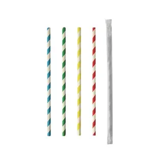 Papstar Trinkhalme, Papier Ø 6 mm