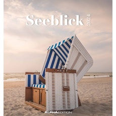 Seeblick 2024 - Postkartenkalender 16x17 cm - Sea View - zum Aufstellen oder Aufhängen - Monatskalendarium - Gadget - Mitbringsel - Alpha Edition