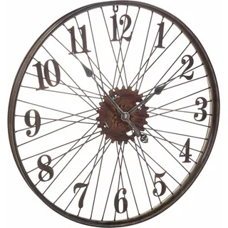 Wanduhr LOWELL, braun, Ø 60cm B/H/T: 4cm, Wanduhren, Wanduhr