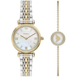 Emporio Armani Damen-Set Edelstahl 32 mm AR80086SET