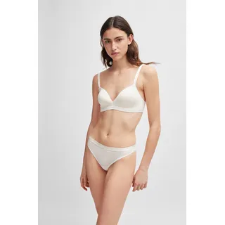 BOSS Triangel-BH "TRIANGLE PADDED CI" mit BOSS Schriftzug auf den Trägern, open weiß 119