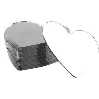 Milisten Mini-Spiegel, Herzform, 30 Stück, für Kunst- und Handwerksprojekte, zum Einrahmen, Raumdekoration