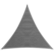 Windhager Sunsail ADRIA Dreieck Granit, Sonnensegel, Sonnenschutz, UV-Schutz, witterungsbeständig und atmungsaktiv, 3,6 x 3,6 m (gleichschenkelig), 10967