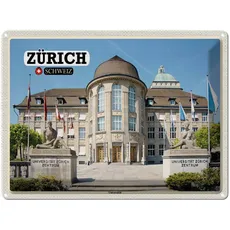 Blechschild 30x40 cm - Zürich Schweiz Universität Zentrum