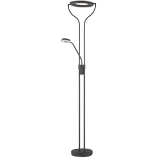 Led-Stehleuchte , Schwarz, Sandfarben , Glas , 36x180 cm , getrennt schaltbar, Farbtemperaturwechsler , Lampen & Leuchten, Innenbeleuchtung, Stehlampen, Stehlampen dimmbar