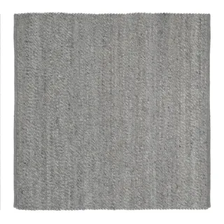 Linea Natura Handwebteppich , Grau , Textil , meliert , quadratisch , 200x200 cm , für Fußbodenheizung geeignet , Teppiche und Böden, Teppiche, Schafwollteppiche